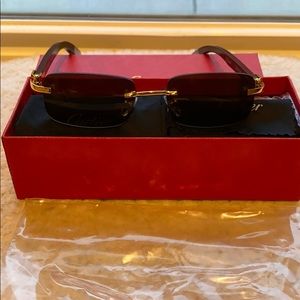 Cartier glasses brown tint Clearance